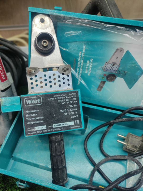 Аппарат для сварки и пайки полимеров Wert wtp-1500