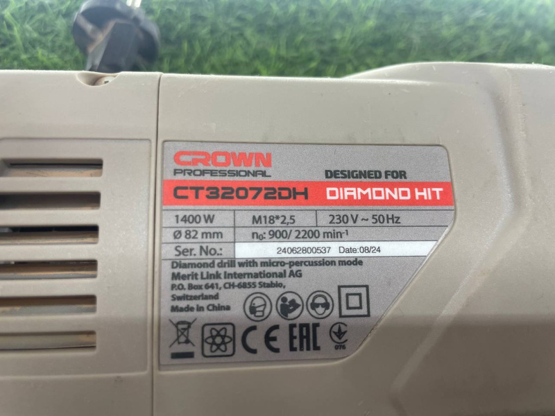 Установка алмазного бурения Crown ct32072dh