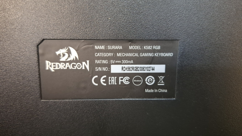 Клавиатура REDRAGON k582 rgb