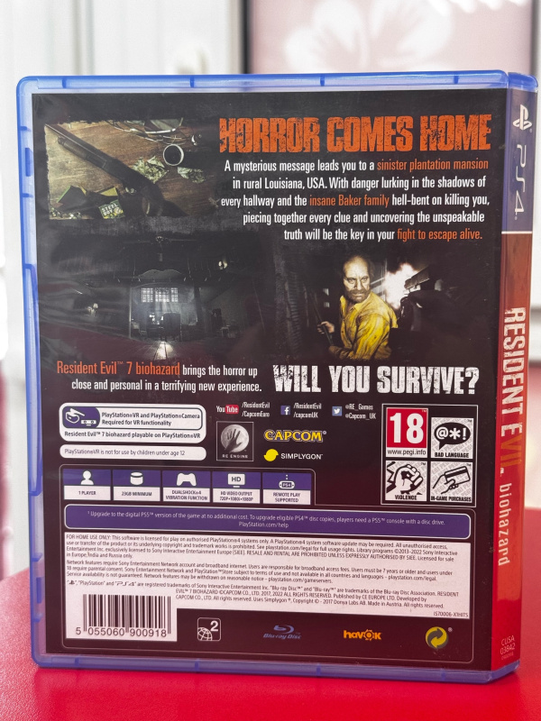 Игра Sony Resident Evil biohazard