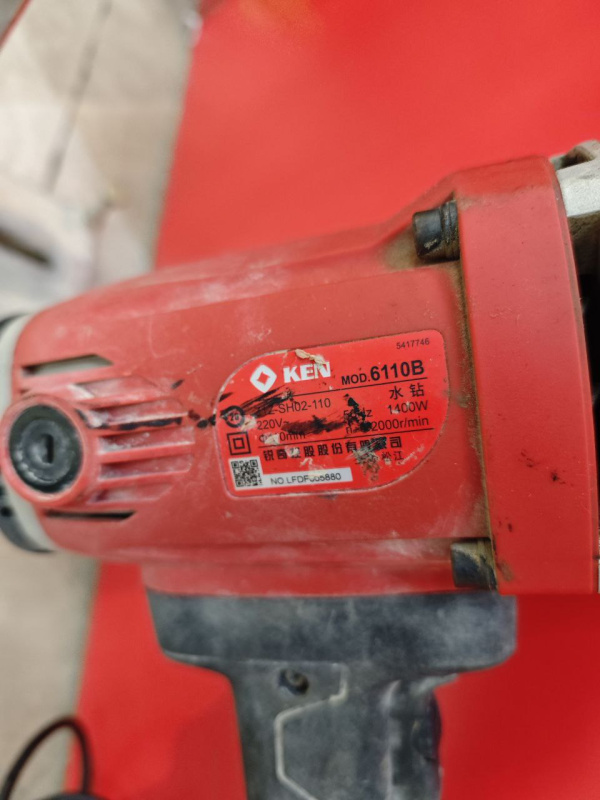 Установка алмазного бурения KEN 6110B со станиной для дрели